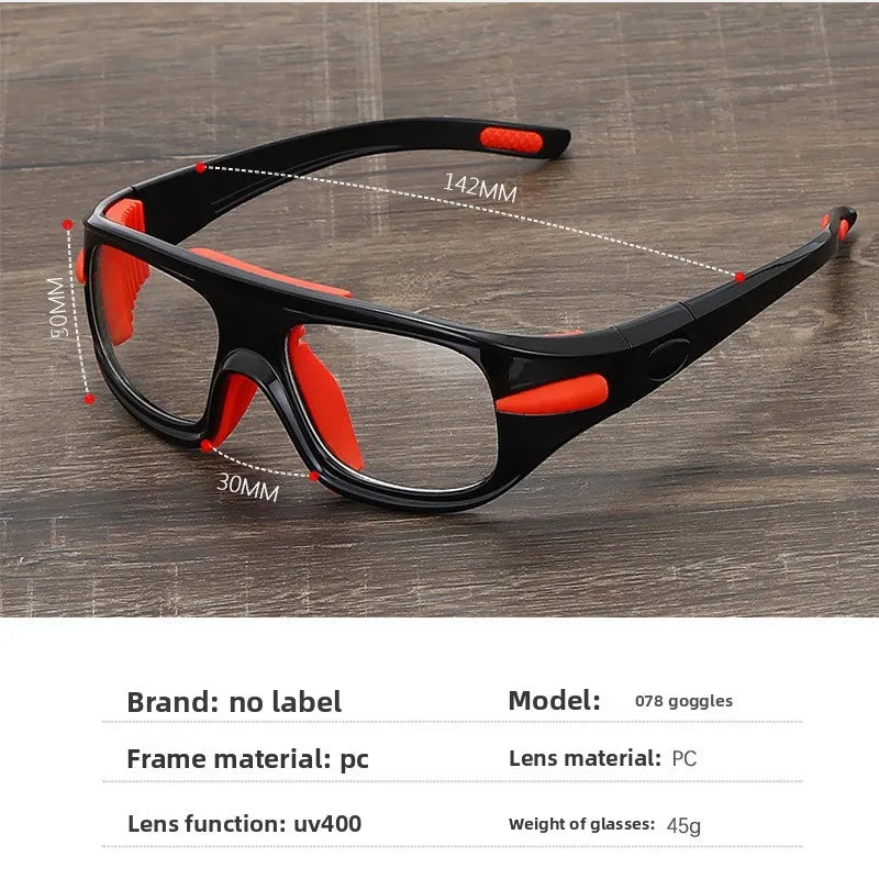 Anti-Collision Adjustable Myopia Glasses for Basketball Cycling Outdoor Sports Progressive Prescription Reading Glasses